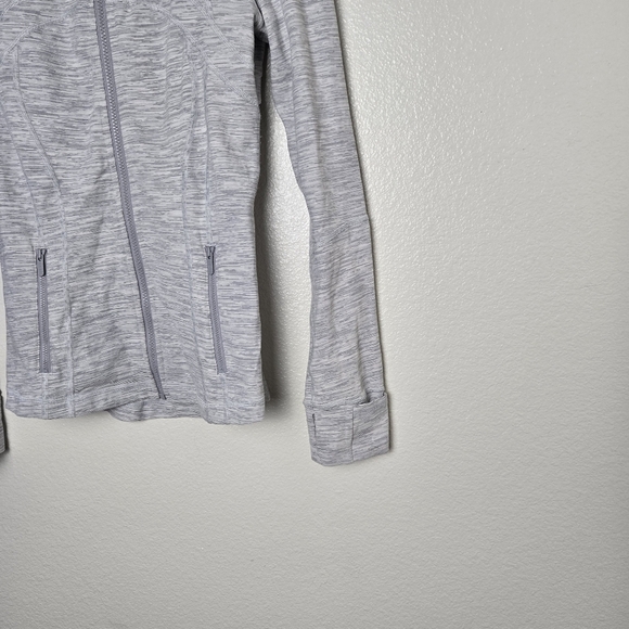 Lululemon Define Jacket, Wee Are From Space in Ice Grey Alpine White Size 8 - Picture 8 of 16